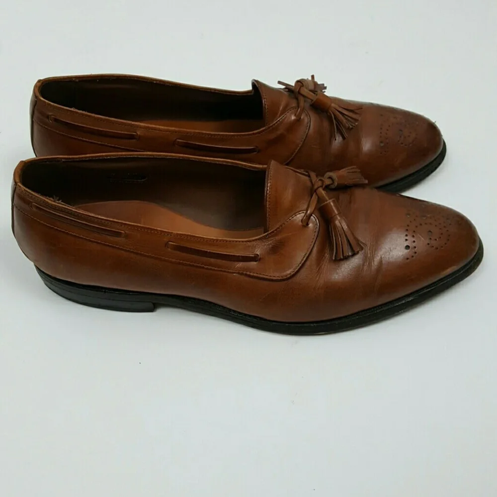 Allen Edmonds Windham Loafers Brown Leather Slip On Shoes Mens 10D